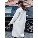 DStreet Płaszcz damski oversize AVELINNI długi w jodełkę beżowy | shoptok.hr
