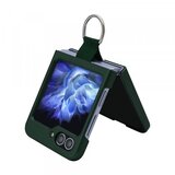 Futrola elegant fold design za samsung galaxy z flip 5 tamno zelena