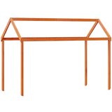 vidaXL Krov za dječji krevet voštano smeđi 217x85,5x154 cm borovina | shoptok.hr