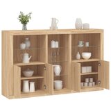  The Living Store Komoda z LED lučkami sonoma hrast 162x37x100 cm - Komoda, (21502184) Cene