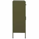 Ormarić za pohranu maslinasto zeleni 80 x 35 x 101,5 cm čelični | Eponuda.ba