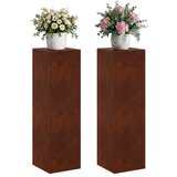  Stalak za biljke 2 pcs Rđa 30 x 30 x 100 cm Otporni čelik | shoptok.hr