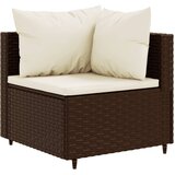  10-dijelni set vrtnih sofa od poliratana s jastucima smeđi | shoptok.hr