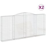  Lučne gabionske košare 2 kom 400x30x180/200cm pocinčano željezo | Eponuda.ba