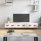 TV ormarić sjajni bijeli 150 x 36 x 30 cm od konstruiranog drva Cene
