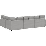  Modularna sofa s jastucima, tkanina, oblak sive boje Siva | shoptok.hr