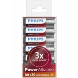Philips Baterija Power Alkaline AA-LR06, 20 kosov