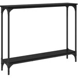  Konzolna stolica s policom Crni hrast 100 x 22,5 x 75 cm | shoptok.hr