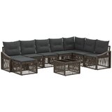  Vrtna sedežna garnitura 9 pcs Siva poli ratan, (5000272128) | Shoptok.si
