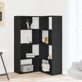  Kutni regal za knjige s 4 razine crni 85 x 85 x 140 cm drveni | Eponuda.ba