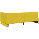  Kutni okvir kreveta s uzglavljem Žuta 100 cm x 200 cm Baršun | shoptok.hr