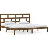  Okvir za krevet od masivne borovine boja meda 200 x 200 cm | shoptok.hr