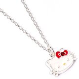 Hello Kitty Ogrlica s kristalima, pozlaćena, lančić 40 cm Slike