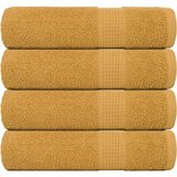 vidaXL Brisače za tuširanje 4 kos zlata 70x140 cm 360 g/m² 100% bombaž Cene