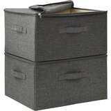  Kutije za pohranu 2 kom od tkanine 43 x 34 x 23 cm antracit | shoptok.hr