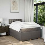  Krevet s oprugama i madracem smeđesivi 120 x 190 cm od tkanine | shoptok.hr