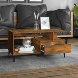  Stolić za kavu boja hrasta 90x49x45 cm konstruirano drvo | shoptok.hr