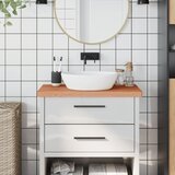  Kupaonska radna ploča 80x40x4 cm masivna bukovina | shoptok.hr