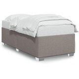 Maison Chic Posteljni okvir - Enojna postelja - Postelja za odrasle brez vzmetnice Taupe 80x200cm Tkanina-J12684, (21774132) | Shoptok.si