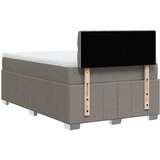 Krevet s oprugama i madracem smeđesivi 120 x 190 cm od tkanine | shoptok.hr