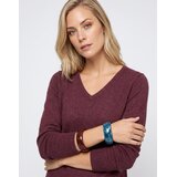 Vila Puloverji VIRIL V-NECK L/S Bordo | Shoptok.si