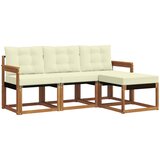  Set vanjskih sofa 4 kom. Prirodna i krem | shoptok.hr