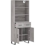  Visoka komoda siva sonome 69,5x34x180 cm od konstruiranog drva | shoptok.hr