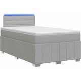  Boxspring krevet s madracem Svjetlosiva 120 x 190 cm Tkanina | shoptok.hr