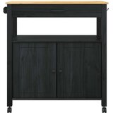  Kuhinjski kolica Jednobojno Crna 88 5 x 40 x 48 cm | shoptok.hr