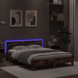  Okvir kreveta s uzglavljem LED smeđa boja hrasta 140x190 cm | Eponuda.ba