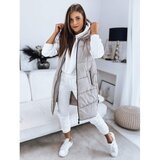 DStreet Women's quilted BALTIS vest beige TY3224 | Shoptok.si