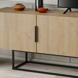 Marckeric TV omarica v hrastovem dekorju v naravni barvi 200x55 cm Titan – | Shoptok.si