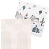 sklopiva podloga sa dva lica Grey Deco+Slon u planini 150x200x1 cm ( 21377 )
