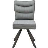 Bessagi Home Stol Fina, Siva, Rebrasti Žamet | Shoptok.si