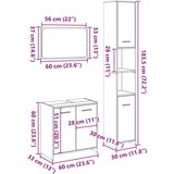 vidaXL 3-dijelni set kupaonskog namještaja boja hrasta sonome drveni | shoptok.hr