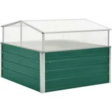 vidaXL Staklenik zeleni 100 x 100 x 77 cm od pocinčanog čelika
