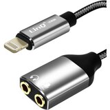 LINQ apple lightning moški na dvojni 3,5 mm ženski mikrofonski avdio adapter za slušalke, - crn, (20649926) Cene