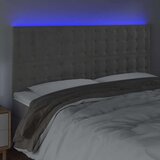  Uzglavlje svjetlosivo 200x5x118/128 cm baršunasto | shoptok.hr