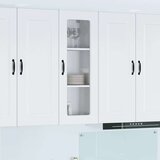 vidaXL Zidni kuhinjski ormarić Visoki sjaj bijela 40 x 31 x 100 cm | shoptok.hr