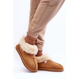 Boto Women's Slippers With Faux Fur Brown Lanoze | shoptok.hr
