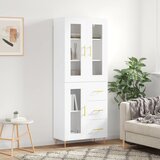 vidaXL Visoka komoda bijela 69 5x34x180 cm konstruirano drvo | shoptok.hr