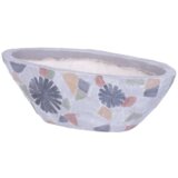 Ramda Keramična posoda za rože - mozaik, 40,5x19xH14 cm | Shoptok.si