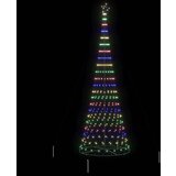 vidaXL LED božično drevesce večbarvno 138.5 x 138.5 x 399 cm Kovina | Shoptok.si