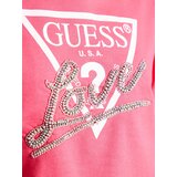 Guess Majica rdeča / off-bela | Shoptok.si