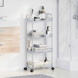 Kolica za pohranu 4 nivoa prozirna 37x28x95 cm akril | shoptok.hr