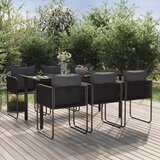  5-dijelni vrtni blagovaonski set crni Crna | shoptok.hr