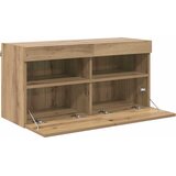TV zidni ormar s LED svjetlima Umjetnički hrast 80 x 30 x 40 cm | shoptok.hr
