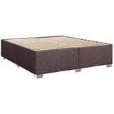  Boxspring krevet s madracem Tamno smeđa 200 x 200 cm Tkanina - Tamno smeđa 200 x 200 cm Dizajn linija | shoptok.hr
