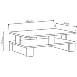 Hanah home sto za dnevnu sobu mansu oak | ePonuda.com