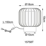 Globo 15758T - Stona lampa ALFRED 1xE27/40W/230V | Eponuda.com